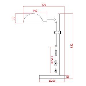 Настольная лампа Arte Lamp Zetta A7055LT-1BK