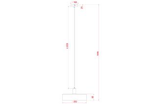 Светильник подвесной Arte Lamp Skat A7152SP-1BK