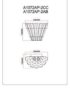 Настенное бра Arte Lamp Florizel A1072AP-2CC