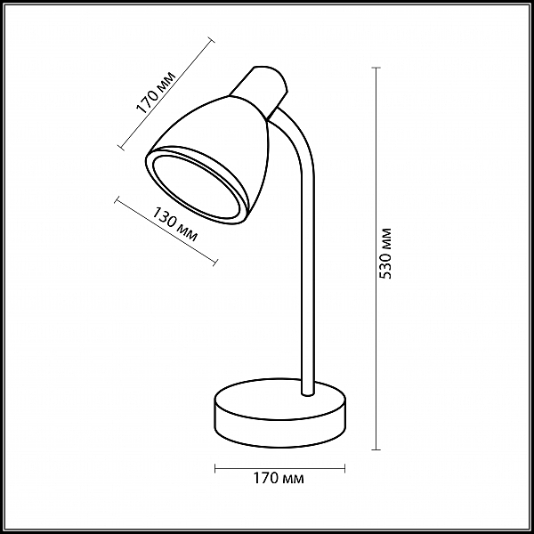 Настольная лампа Odeon Light Mansy 2411/1T