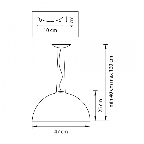 Светильник подвесной Lightstar Cupola 803012