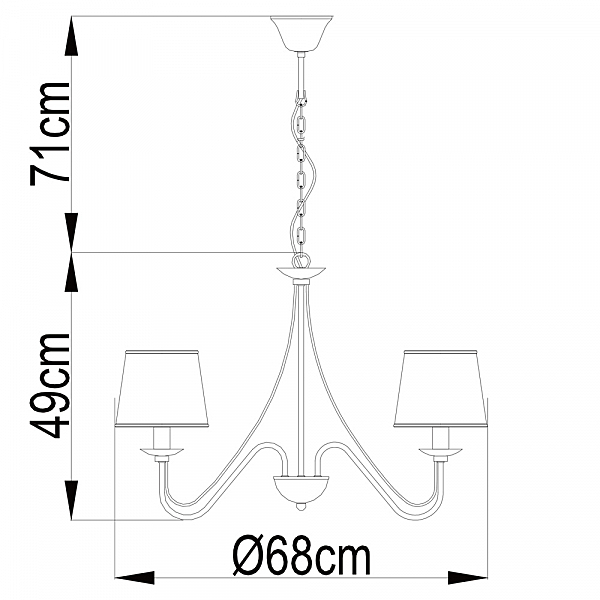Подвесная люстра Arte Lamp AURORA A1150LM-5CC