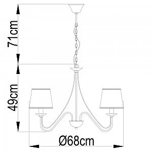 Подвесная люстра Arte Lamp AURORA A1150LM-5CC