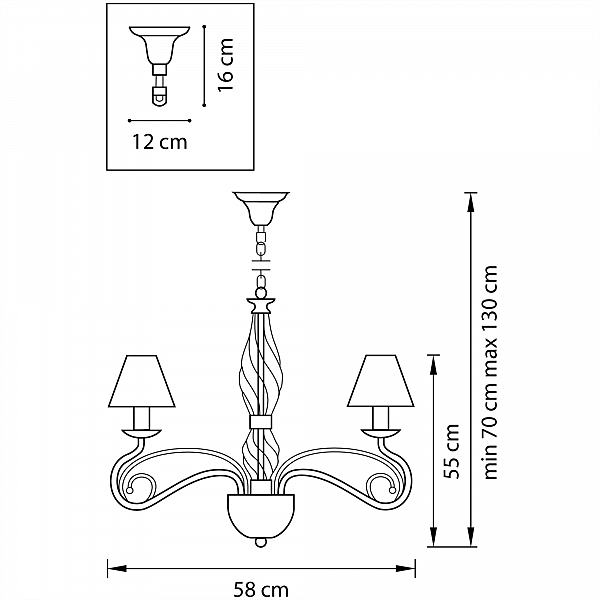 Подвесная люстра Lightstar Esedra 782060