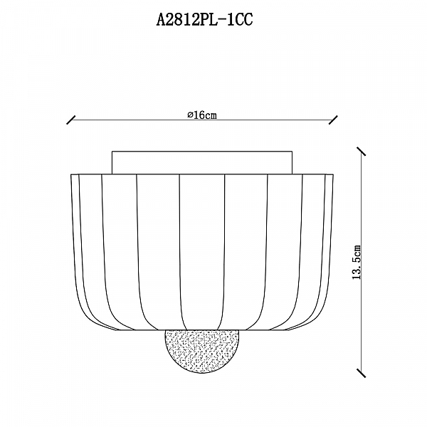 Настенное бра Arte Lamp Interior A2812PL-1CC