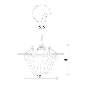 Встраиваемый светильник Arte Lamp BRILLIANTS A8503PL-1CC