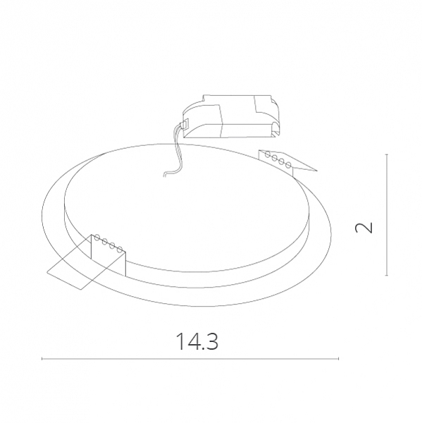 Встраиваемый светильник Arte Lamp FINE A2609PL-1WH