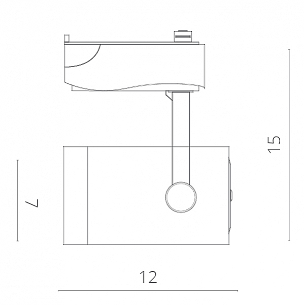 Трековые светильники Arte Lamp Track Lights A6107PL-1WH