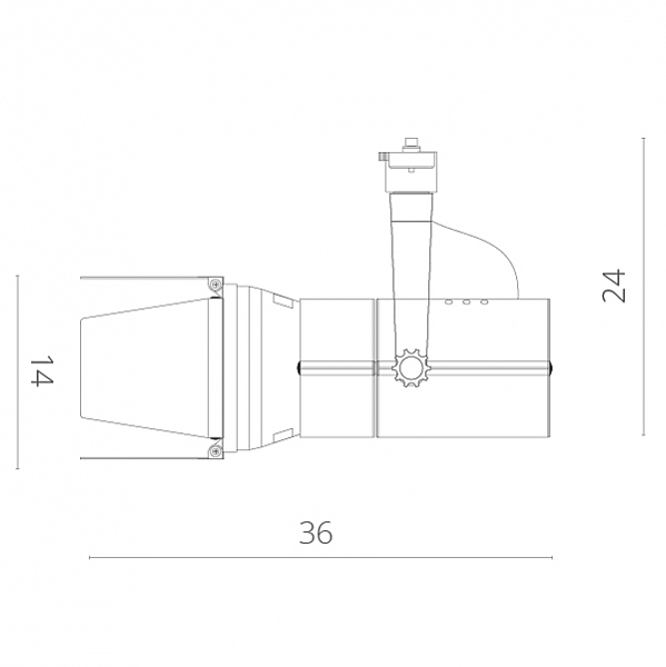 Трековый светильник Arte Lamp Track Lights A6312PL-1WH