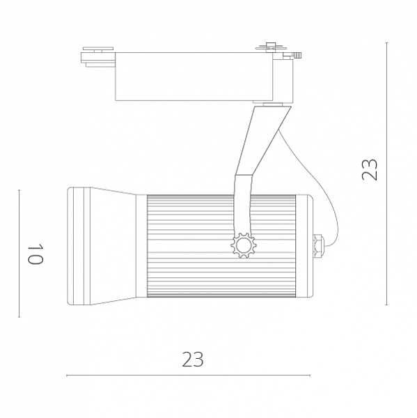 Трековый светильник Arte Lamp Track Lights A6330PL-1BK