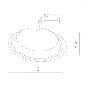 Встраиваемый светильник Arte Lamp UovO A6406PL-1WH