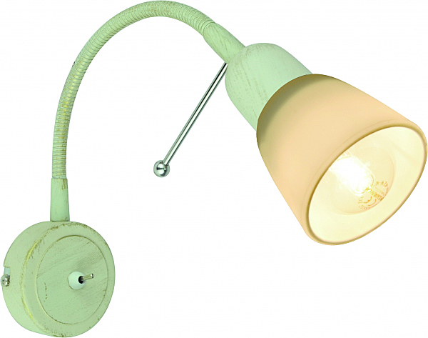 Настенное бра с выключателем Arte Lamp Lettura A7009AP-1WG