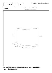 Настенное бра Lucide Xera 23253/01/31