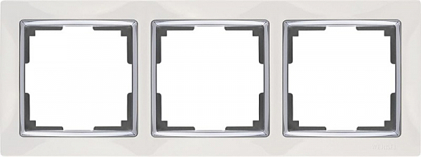 Рамка Werkel Snabb WL03-Frame-03-white /Рамка на 3 поста (белый)