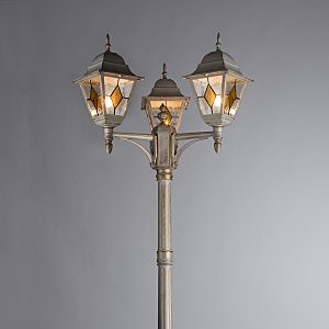 Столб фонарный уличный Arte Lamp Berlin A1017PA-3WG