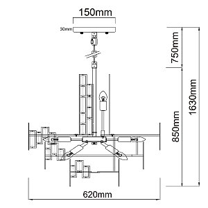 Подвесная хрустальная люстра Монарх MW Light 121010611
