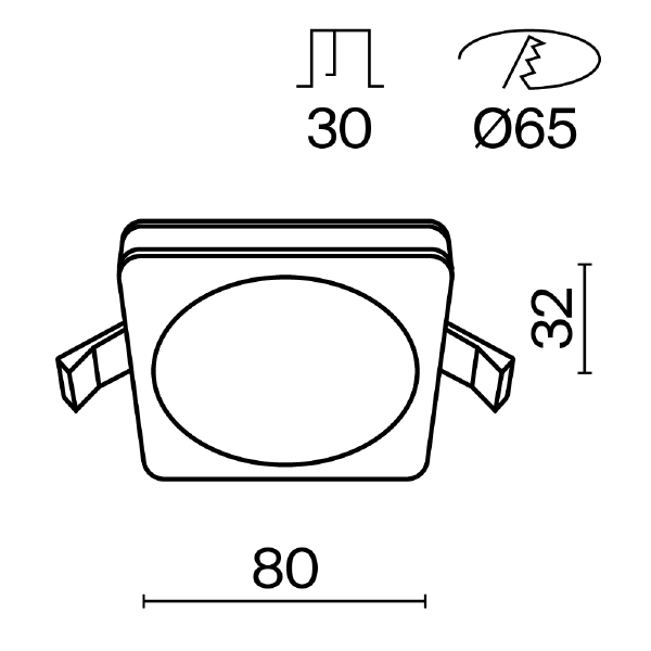 Встраиваемый светильник Maytoni Phanton DL303-L7W