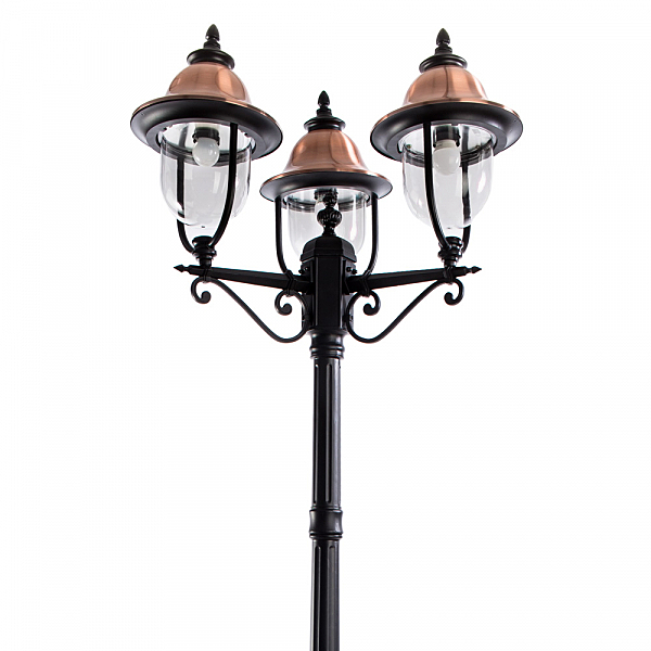 Столб фонарный уличный Arte Lamp BARCELONA A1486PA-3BK