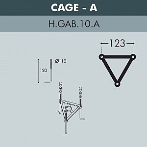 Уличный наземный светильник Fumagalli Cefa U23.163.S10.WYF1R