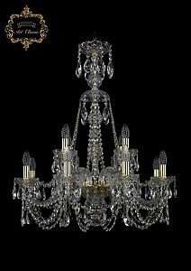 Подвесная хрустальная люстра 11.11 Art Classic 11.11.8+4.240.XL-78.Gd.Sp