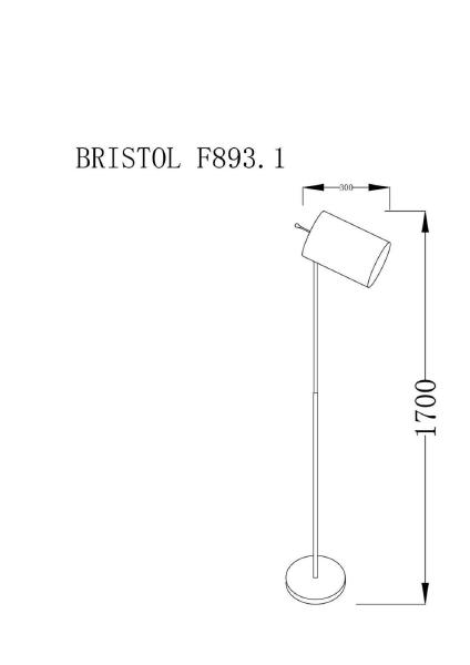 Торшер Lucia Tucci Bristol BRISTOL F893.1