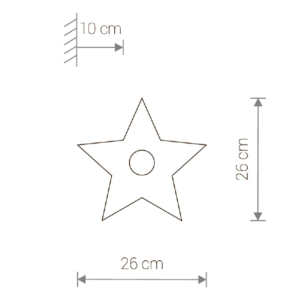 Настенный светильник Nowodvorski Toy-Star 9376