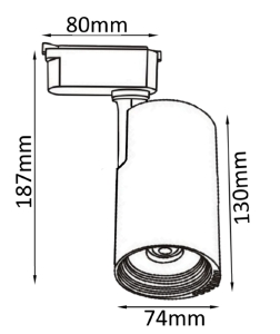 Трековый светильник Crystal Lux Clt 0.11 CLT 0.31 007 20W BL