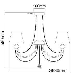 Потолочная люстра MW Light Федерика 684011505