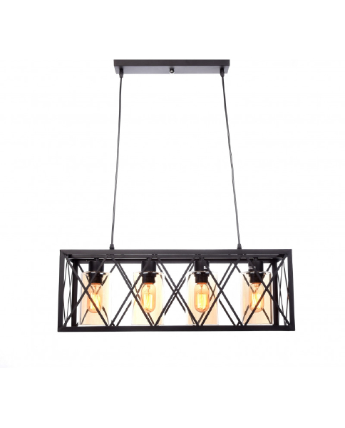 Подвесная люстра Lumina Deco Nortis LDP 11535-4 BK