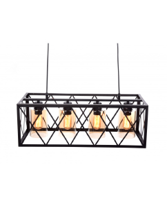 Подвесная люстра Lumina Deco Nortis LDP 11535-4 BK