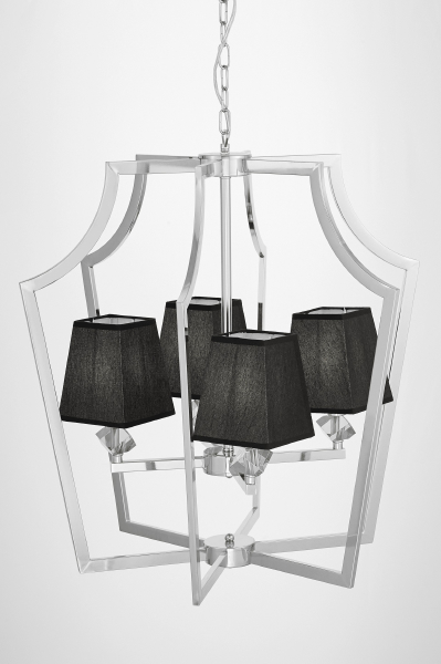 Подвесная люстра Lumina Deco LDP 1249-4 CHR+BK