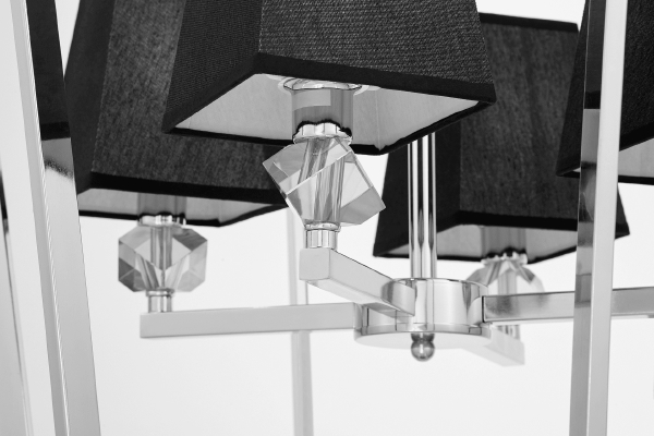 Подвесная люстра Lumina Deco LDP 1249-4 CHR+BK