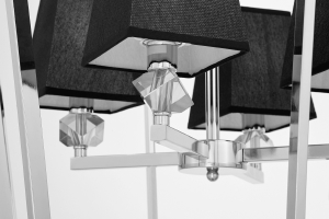 Подвесная люстра Lumina Deco LDP 1249-4 CHR+BK