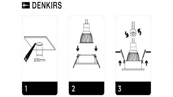 Встраиваемый светильник Denkirs Dk3026 DK3026-WH