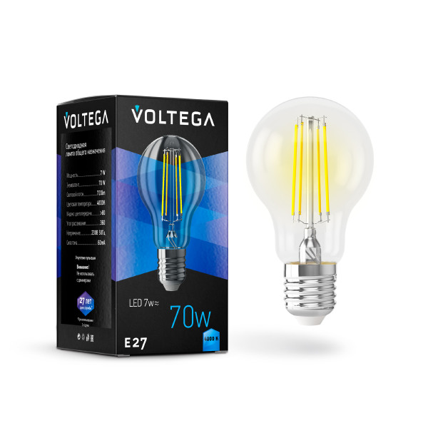 Светодиодная лампа Voltega General purpose bulb E27 7W 7141