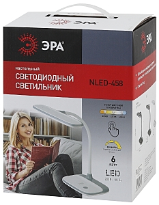 Офисная настольная лампа ЭРА NLED-458-6W-W