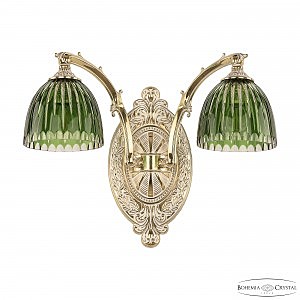 Настенное бра Bohemia Verona 7211B12/2/210 GW P1 D Clear-Green/H-1K