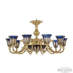 Подвесная люстра Bohemia Verona 72209P/10/250 G P2 U Amber-Blue/H-1H