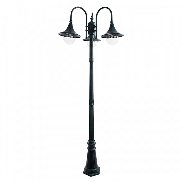 Столб фонарный уличный Arte Lamp MALAGA A1086PA-3BG