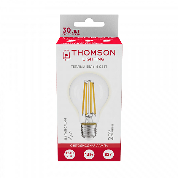 Светодиодная лампа Thomson Filament A60 TH-B2367