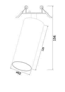 Встраиваемый светильник Maytoni Focus Led C053CL-L12B4K