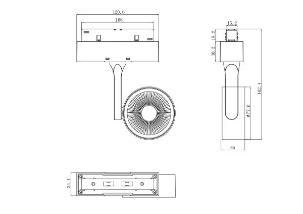 Трековый светильник Maytoni Track Lamps TR024-2-10B4K