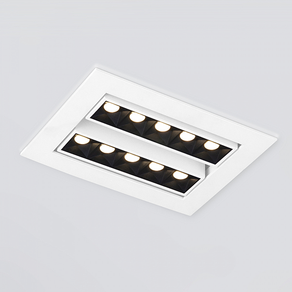 Встраиваемый светильник Elektrostandard 9921 & 9922 & 9923 LED 9923 LED 20W 4200K белый/черный