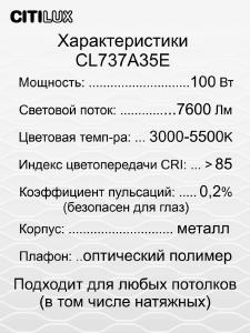 Потолочная люстра Citilux Триест Смарт CL737A35E