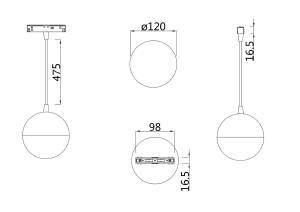 Трековый светильник Maytoni Kiat Gravity TR018-2-10W3K-W