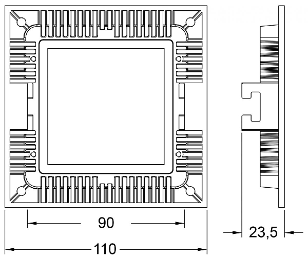 Встраиваемый светильник Deko-Light LED Panel Square 8 565152