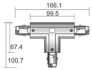 Т-Соединитель для 3-х фазной системы Deko-Light D Line 710027