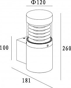 Уличный настенный светильник Deko-Light Ortis 731031