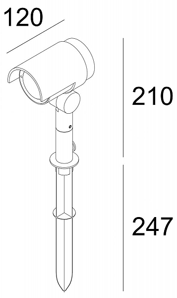 Грунтовый светильник Deko-Light Keid 732095