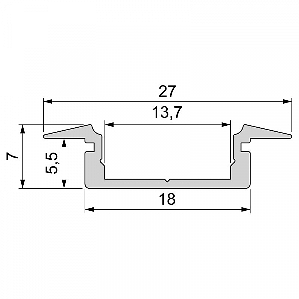 T-Профиль Deko-Light ET-01-12 975041